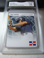 GARY SANCHEZ YANKEES 2012 RIZE WORLD CLASS ROOKIE RC # WC18 GRADED 10