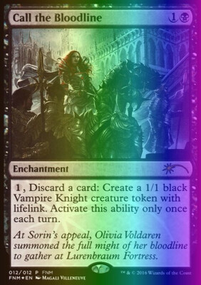 MTG Call the Bloodline (12) Friday Night Magic 2016  LP FOIL