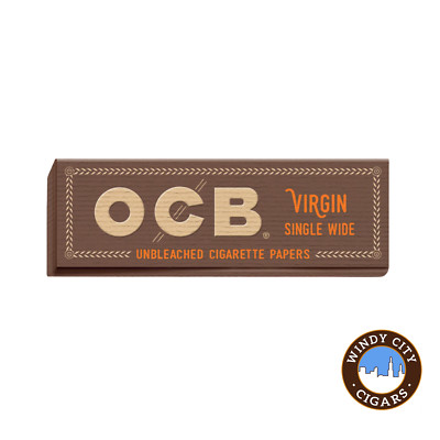 OCB Virgin Single Wide Rolling Papers - 10 Packs