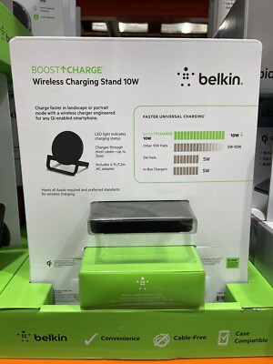 Belkin Boost Up Wireless Charger for Apple, Samsung, LG Sony 10w BU001-BK-CC....