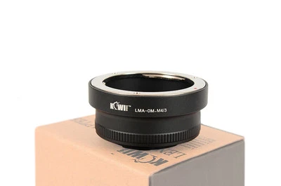 KIWIFOTOS Adaptador de objetivo adaptador compatible con objetivo Olympus OM para cámara Micro 4/3 MFT