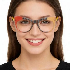 Women Blue Light Blocking PC Eyeglasses Frame Computer Glasses Reading Eyewear