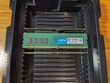 Crucial 32gb PC4-3200AA 2Rx8 DDR4 UDIMM Unbuffered Desktop Memory CT32G4DFD832A