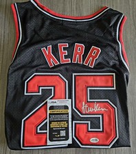 Steve Kerr Signed Mitchell N Ness Chicago Bulls Jersey Size L JSA CERTIFIED 