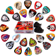 Guitar Picks,24 Pack Cool Guitar Pick Thin, Medium, Heavy Guitar Pics,Picks Guit