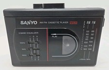 Vintage SANYO MGR78 AM/FM Stereo Cassette Walkman Player  Equalizer - Tested