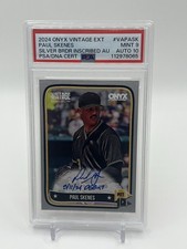 PAUL SKENES ROOKIE DEBUT AUTO 6/10 PSA GRADED NONE HIGHER!! AUTO 10! RARE SSP