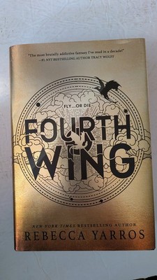 FOURTH WING Rebecca Yarros 2023 First Edition Fantasy Gold Cover Red Tower Books