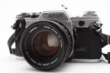 Meter works r Near MINT Canon AE-1 Silver FD 50mm f/1.4 s.s.c From JAPAN