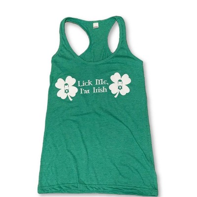 THIGHBRUSH  - LICK ME I'M IRISH - Women's Tank Top - Green