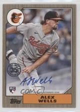 2022 Update 1987 Topps Baseball Gold 22/50 Alex Wells #87BA-AW Auto 0m4r
