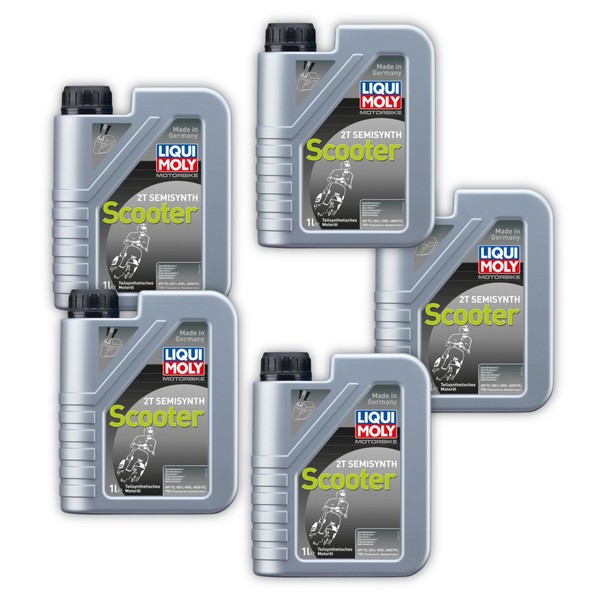 5X Motorbike 2T Semisynth Scooter Street Liqui Moly 1621 MotoröL Motor ÖL-image
