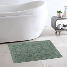 Better Homes Gardens Cotton Reversible Bath Rug, Green River, 17" x 24" New