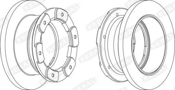 Bremsscheibe Hinterachse FüR Iveco Daily III Pritsche/Fahrgestell Kasten-image