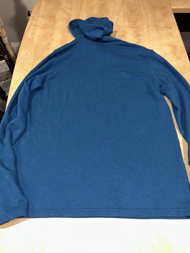 MICHAEL KORS Herren Oberteil mit Kapuze Grafik Langarm mittelblau Baumwolle - Bild 4 von 4