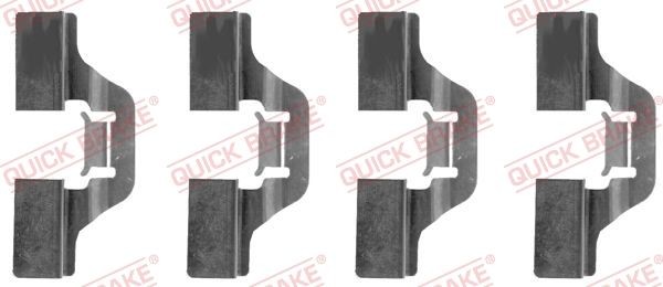 Quick Brake ZubehöRsatz, Scheibenbremsbelag 109-1211 FüR Renault Seat Skoda-image