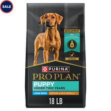 Purina Pro Plan Chicken and Rice Formula Large Breed Dry Puppy Food, 18 lbs.