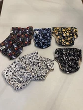 Twisted Mystic Tushies Cloth Diapers FS Set Of 8 New Assorted Designs. New