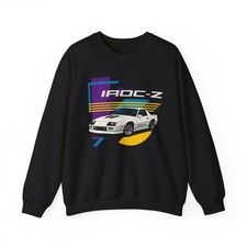 1987 Chevy Camaro IROC-Z Crewneck Sweatshirt Vintage Muscle Car Graphic