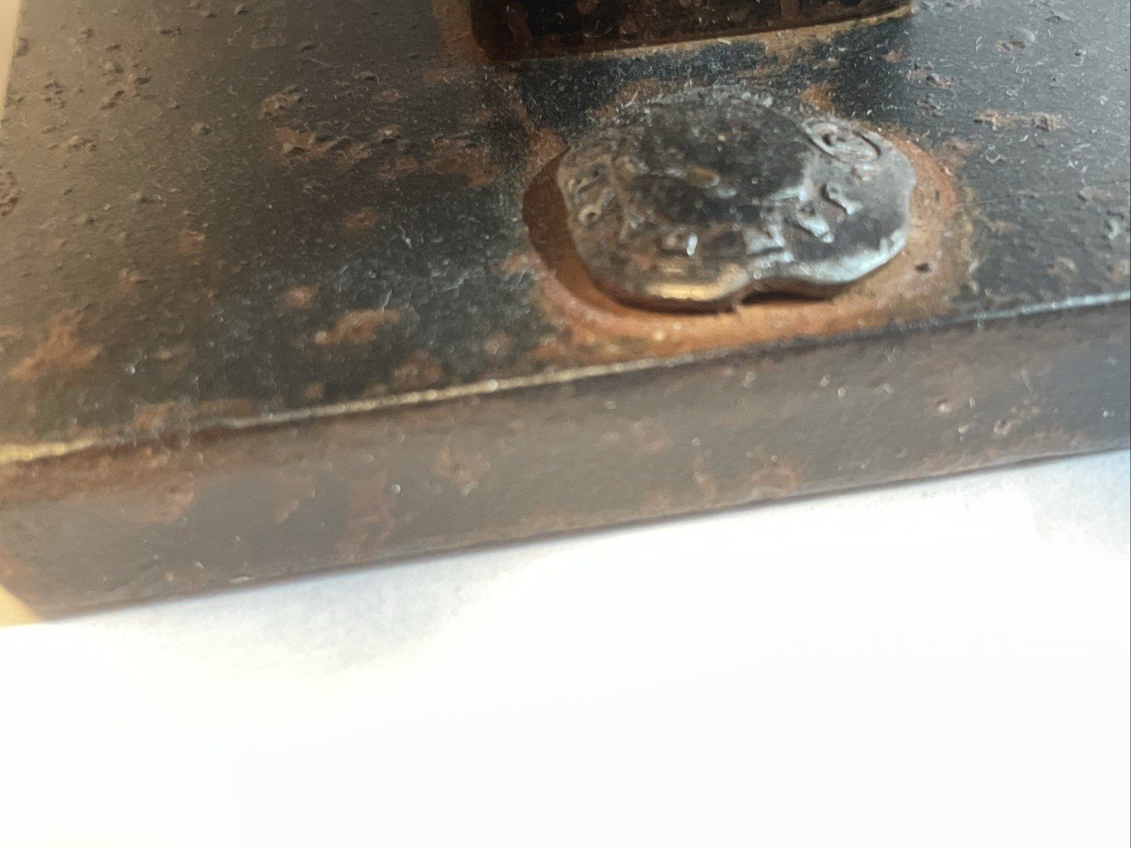 Jan Barboglio Hand Blown Glass Bowl w/ Laurel Wreath Forged Iron Lotus Marked