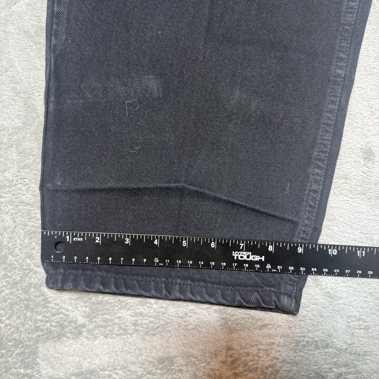 Vintage Nike Sportswear Jeans Rare Baggy Black Denim Pants Sz 40x33 Made In USA image 10