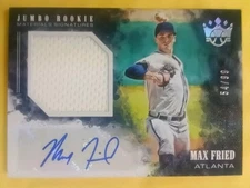 2018 Diamond Kings Max Fried Jumbo Rookie Jersey Patch Auto NICE READ RPA #54/99