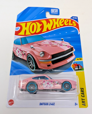 Hot Wheels Datsun 240z Pink 4/10 Art Cars 62/250 Cherry Blossom