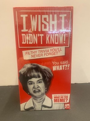 I Wish I Didn't Know! Filthy Trivia You'll Never Forget Game What Do You Meme?