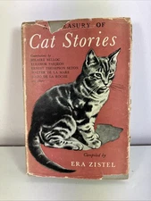 A Treasury of Cat Stories Era Zistel HB Charming Vintage Cat Book, 1946