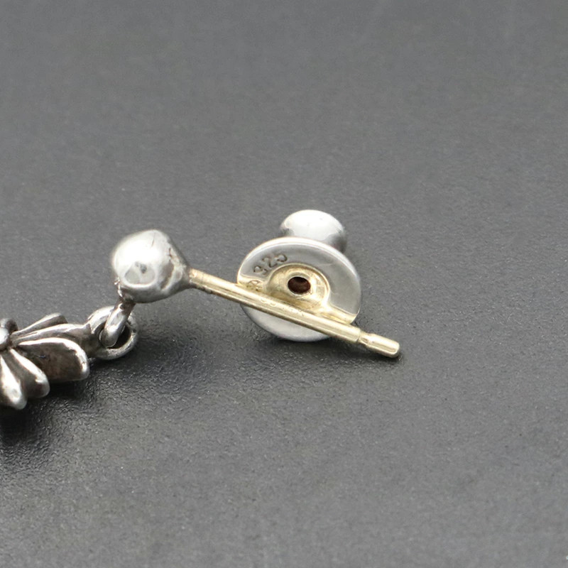 Chrome Hearts Tiny Plus Stud 3 Drop Earrings 2.79g - image 6