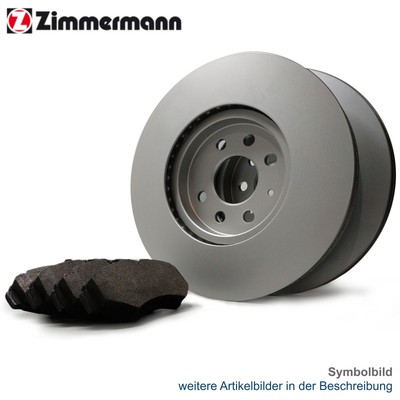 Bremsscheiben Set + Beläge ZIMMERMANN für FFD FORD V363 TRANSIT FED FCD FDD Bus