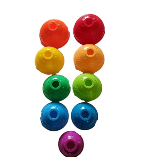 Fisher Price Stack And Roll Numbered 1-9 Nesting Cups Baby Toy 