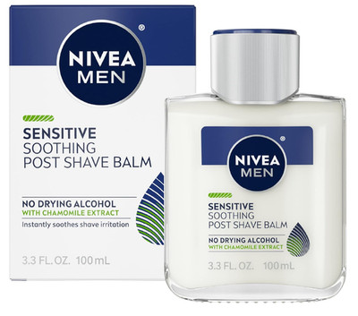 NIVEA Men Post Shave Balm Sensitive Chamomile Vitamin E 3.3 fl oz (100 ml) New