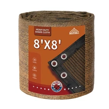 90% Garden Shade Cloth 8'X8' Heavy Duty Mesh Tarp with Grommets Privacy Fence