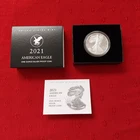 2021-S American Eagle Proof Silver Dollar 1 oz. Coin with Box & COA
