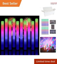 Light Up Foam Sticks 3 Modes Colorful LED Flashing Party Concert Event