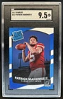 2017 Panini Donruss Patrick Mahomes II RC Rated Rookie #327 Chiefs SGC 9.5