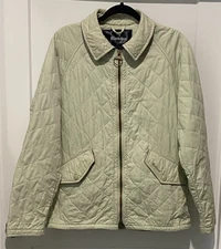 Barbour  (Men's or Women's Large)  Safari Eskdale Short Jacket-Pale Green-EUC !!