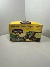 Celestial Seasonings Jammin Lemon Herbal Tea 20 Tea Bags Caffeine Free exp.04/26