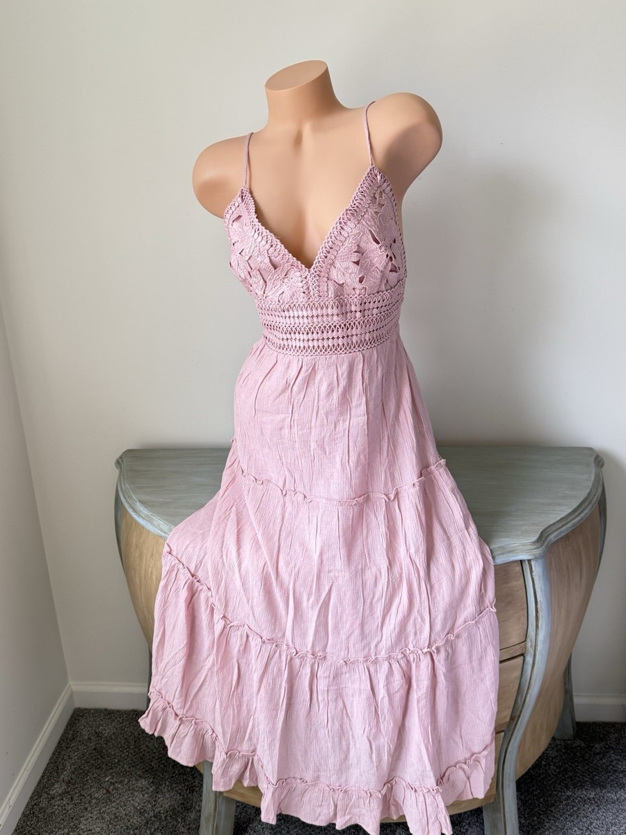 green emerald velvet dress Festival Flower Honeywood Original Crochet Maxi Dress