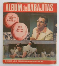 Album DE BARAJITAS Baseball Venezuela 1975 Rare Uncut Sheet  JUAN VENE The Negro
