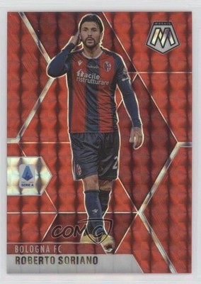 2020-21 Panini Mosaic Serie A Red Mosaic Prizm Roberto Soriano #28 0e4q