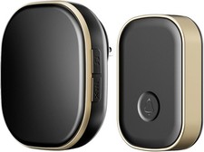 Wireless Doorbell,Wireless Doorbells for Home Easy to Install,5 Volume Black