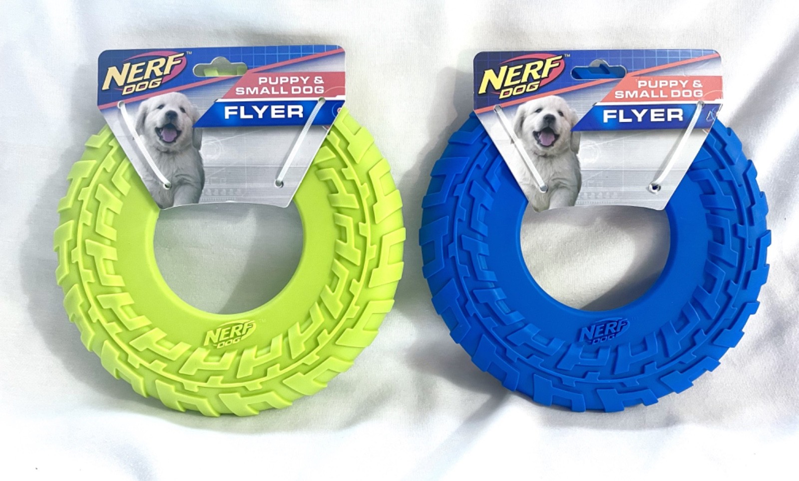 Nerf Dog Puppy and Small Dog Flyer Durable Rubber Throw Toy 