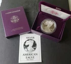 1990 S Proof $1 American Silver Eagle Dollar