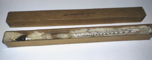 Antique 200 Proof & Tralle's Scale Spirits Alcohol Hydrometer PROHIBITION ERA