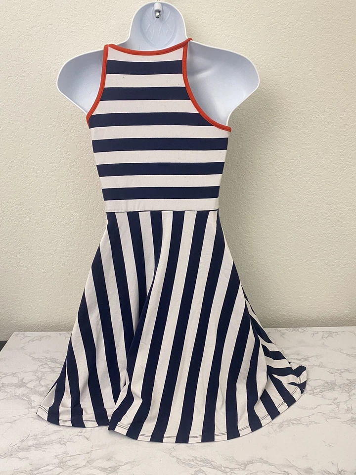 Vestido Epic Treads Sin Mangas Niñas L Pullover Azul Rayas Correa Espagueti R Foto 3 de 4