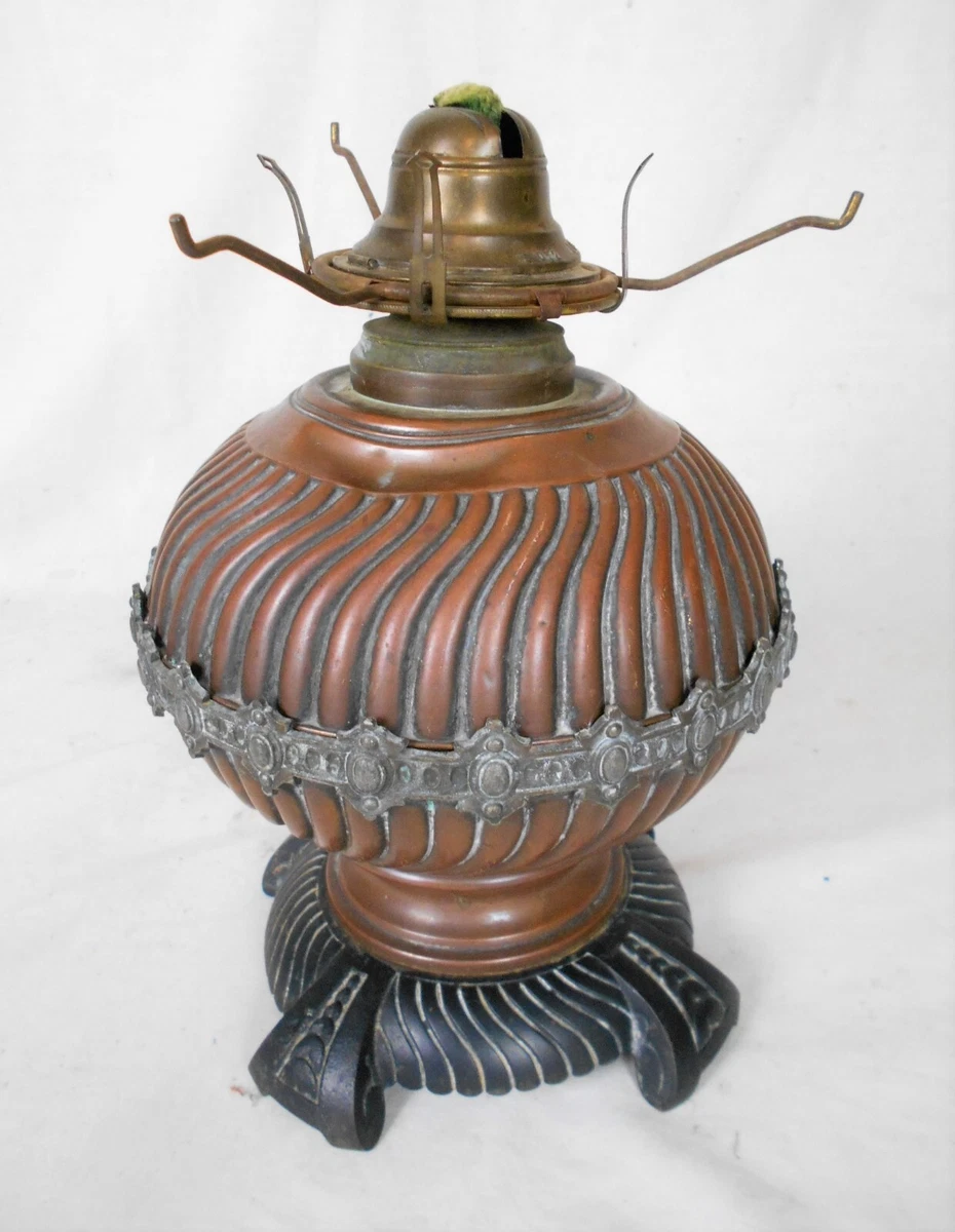 Antique copper oil lamp deals