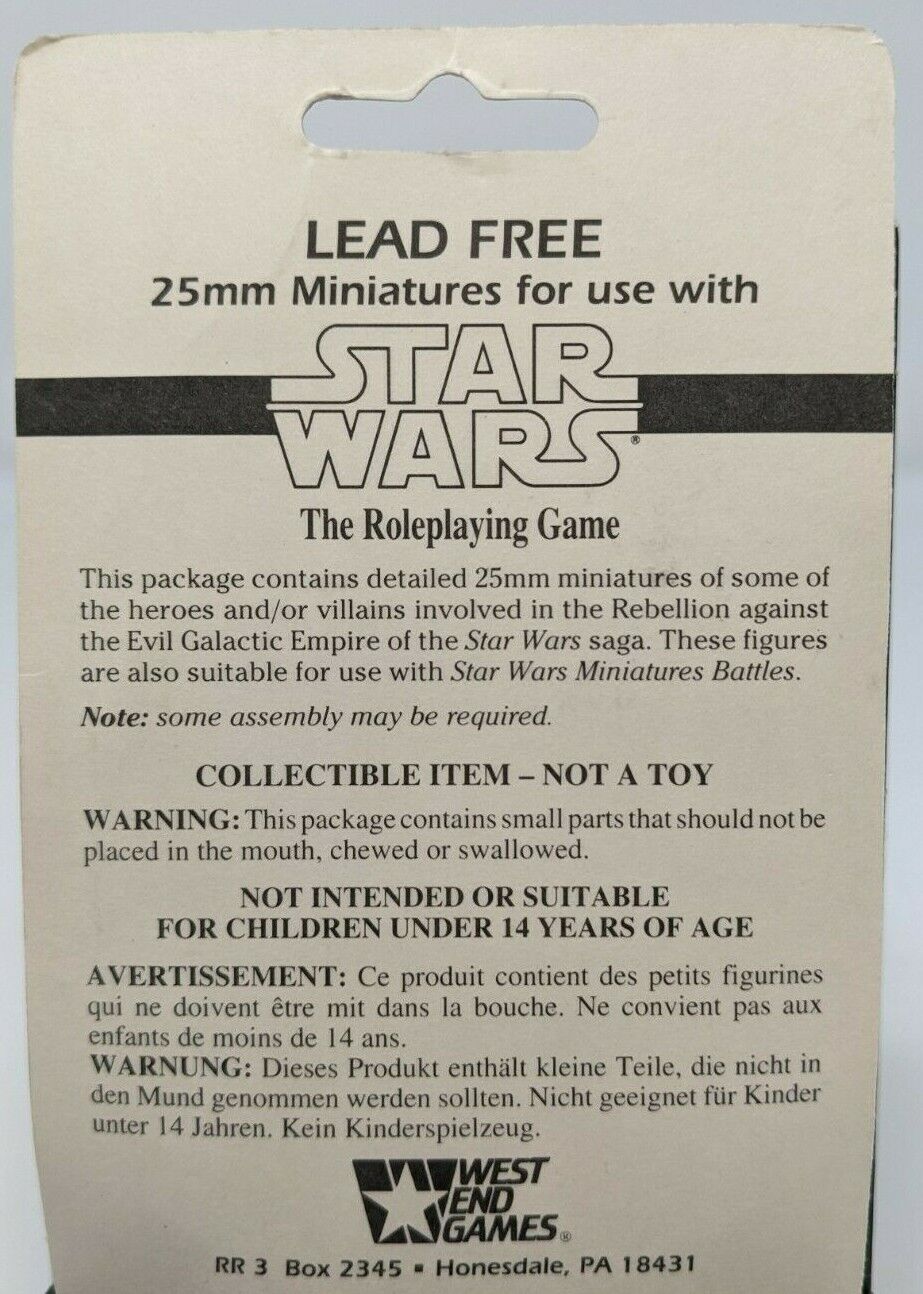 West End Games - Star Wars: The Roleplaying Game Miniatures (Vehicles)  (1988-99)