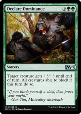 DECLARE DOMINANCE ~mtg NM-M M19 Magic 2019 Unc x4